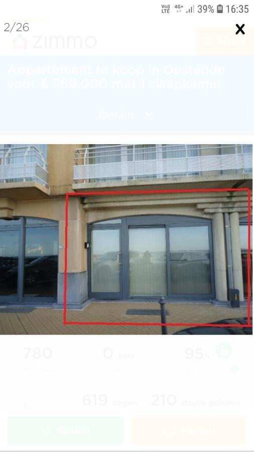 Appartement "Zeezicht 002" Ostende Kültér fotó
